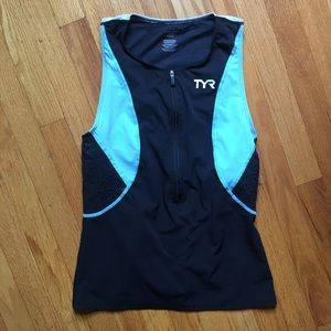 TYR triathlon Tri tip women’s medium black teal